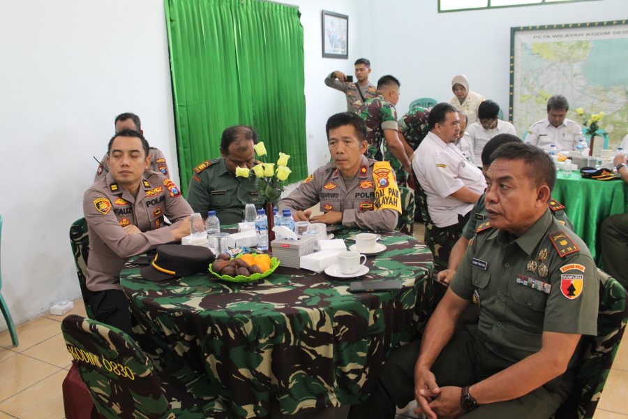 Sinergitas, Kodim 0830/ Surabaya Utara Gelar Komsos Dengan Aparat Pemerintah