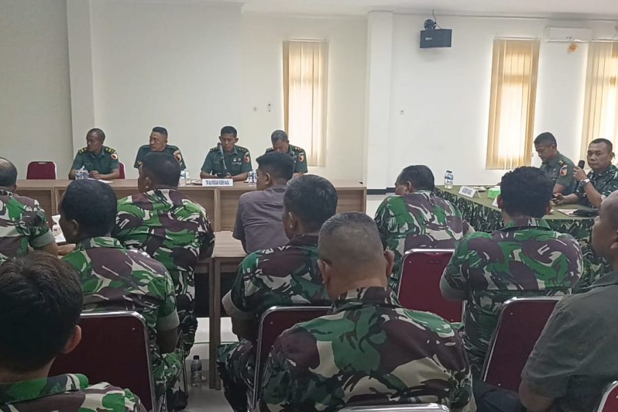 Kodim 0817/Gresik Terima Kunjungan Tim Wasrik Dalproggar Korem 084/Bhaskara Jaya