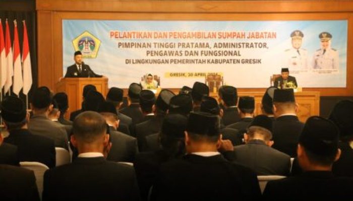 Persetujuan Mendagri Turun, Bupati Gresik Lantik Kembali 143 Pejabat Yang Dibatalkan Mutasinya