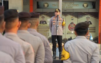 Polres Gresik Bersinergi Dengan TNI Untuk Amankan Pengesahan Warga Baru PSHT