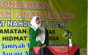 HJ.Lilik Hidayati Ketua PAC Muslimat NU Kebomas Gelar Konferensi Pimpinan Anak Cabang NU Kebomas Gresik