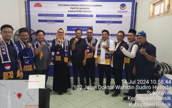 Peresmian Pengurus DPD Partai Nasdem Gresik dan Pembukaan Kantor Baru dan  Memberikan rekomendasi Cabup Gresik dan  Cawabup diborong  Nasdem