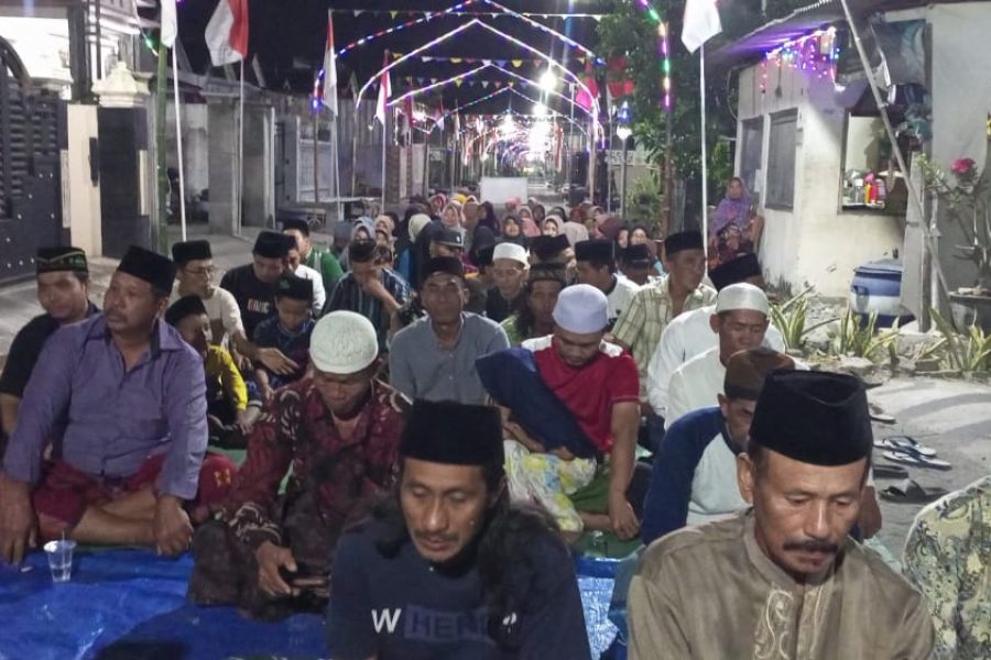 Semarak,,! HUT RI Ke 79 Rt 05A Gelar Tahlil Bersama Mengenang Pejuang diMedan Perang