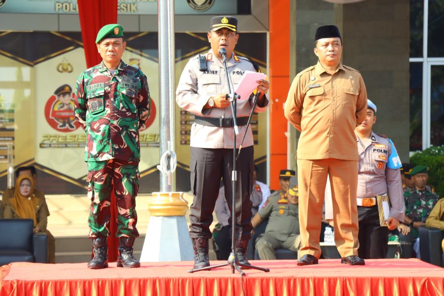 Polres Gresik Gelar Pasukan Operasi Mantap Praja Semeru 2024