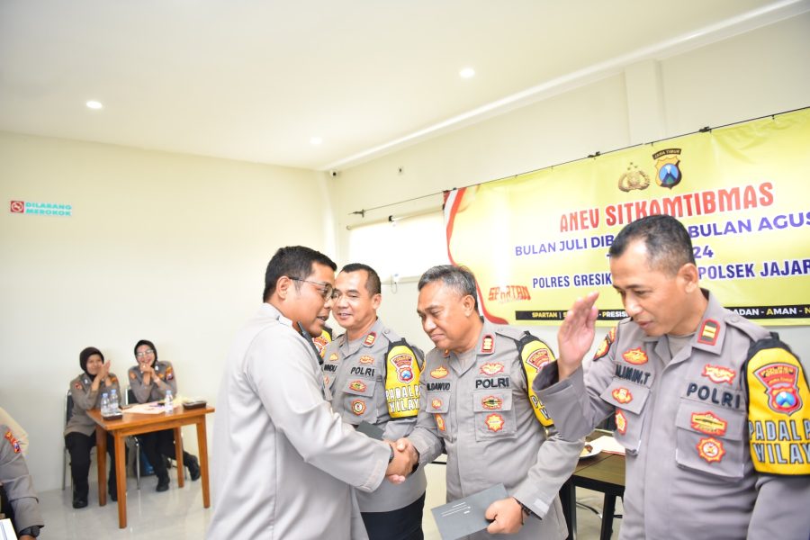 Polres Gresik Gelar Anev Situasi Kamtibmas Jelang Pilkada 2024