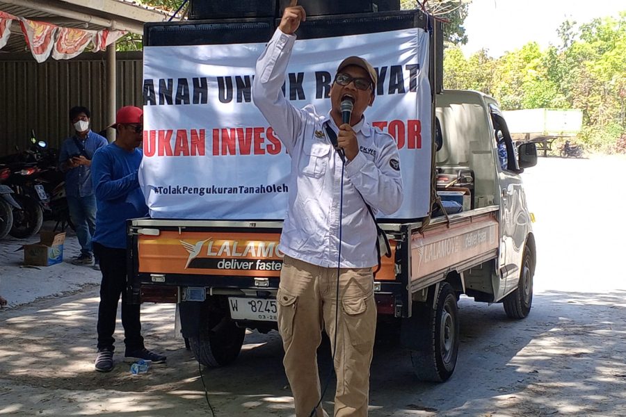 Diduga PT Semen Gresik Memanfaatkan Tanah Warga Suci Menolak Pengukuran 