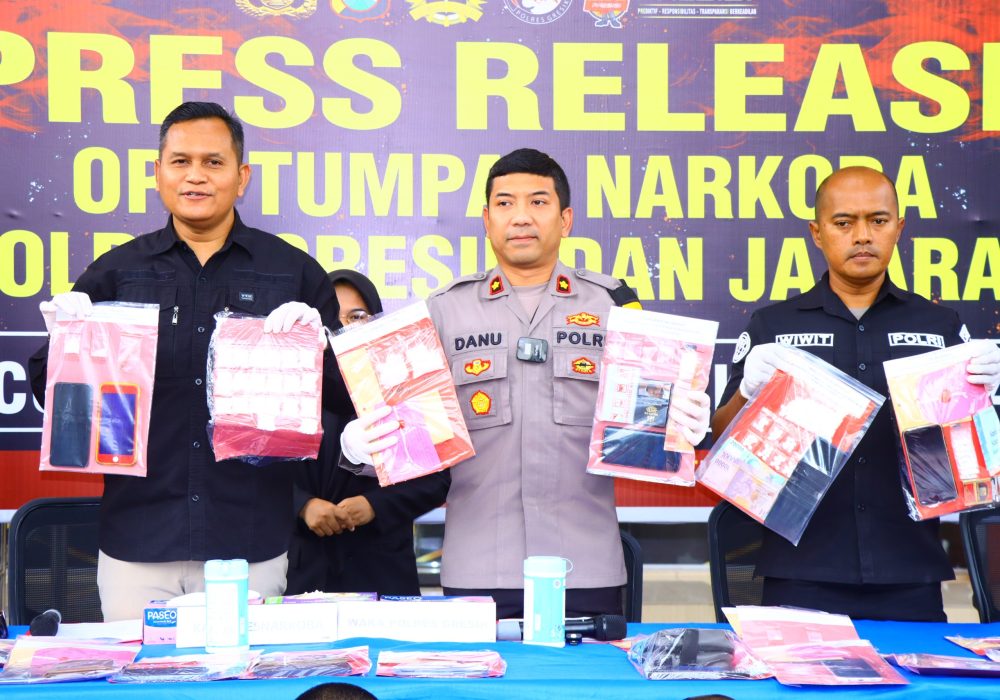 Selama 12 Hari Polres Gresik Berhasil Tangkap 39 Tersangka Pengedar Narkoba