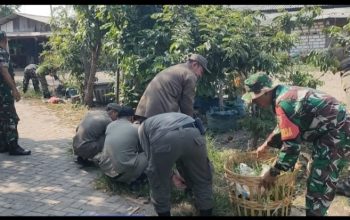 Muspika Pakal Mendukung dan Mensukseskan Karya Bakti TNI AD (Kodim 0830) Dalam Menyongsong HUT TNI Yang Ke-79
