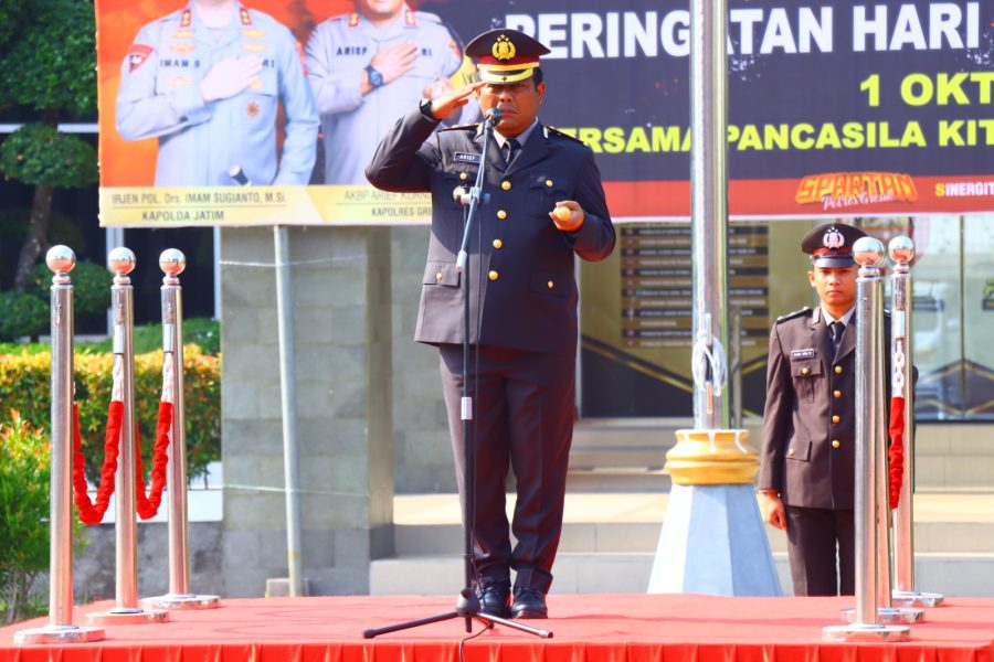 Momentum Hari Kesaktian Pancasila, Polres Gresik Siap Hadapi Tahapan Pilkada Serentak 202
