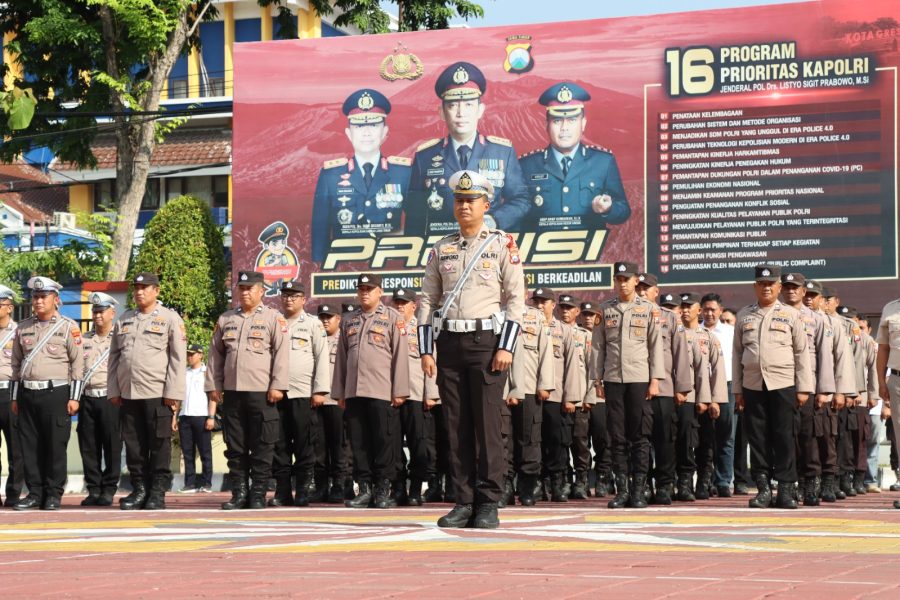 Kapolres Gresik Beri Arahan Kamtibmas Menjelang Pemilu Serentak 2024
