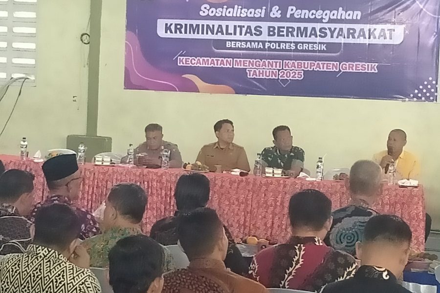 Turunkan Angka Kriminalitas Di Menganti, PKDI Kecamatan Menganti  Bersama Muspika Gelar Sosialisasi & Pencegahan Kriminalitas