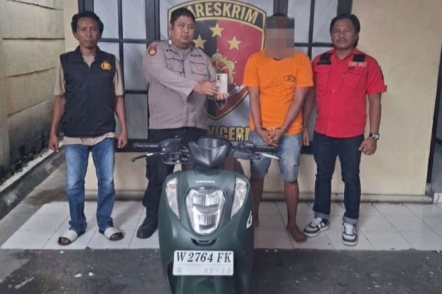 Kurang dari Satu Jam, Polsek Cerme Polres Gresik Tangkap Pelaku Curanmor dan Amankan Barang Bukti