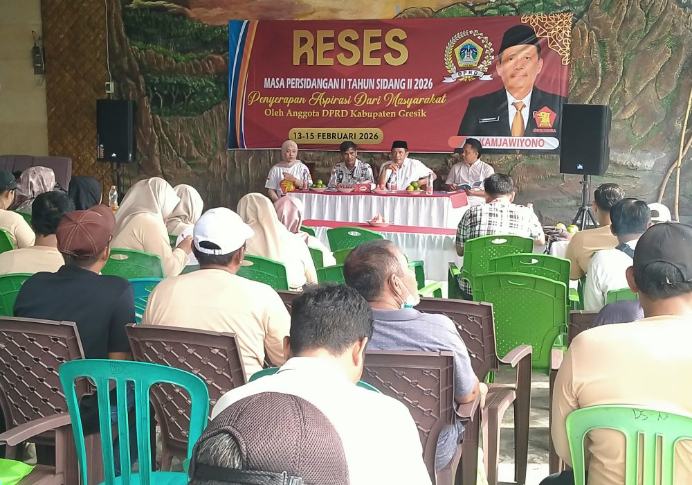 Kamjawiyono DPRD kabupaten Gresik Gelar Agenda Reses (2026), Tampung Aspirasi & Kawal Pembangunan