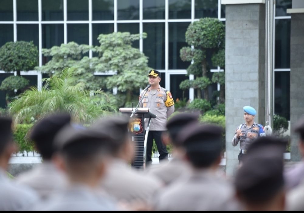 Kapolres Gresik Ingatkan Kebersihan Lingkungan dan Operasi Cipta Kondisi Jelang Ramadan