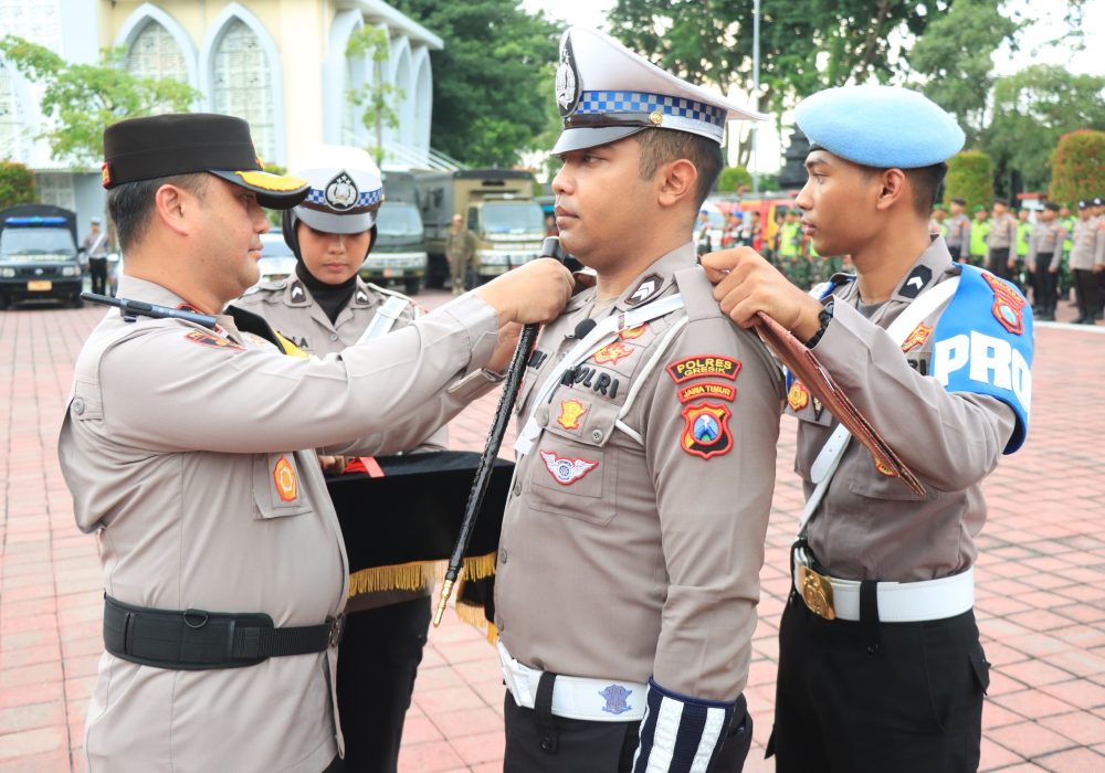 Polres Gresik Gelar Apel Pasukan Ops Ketupat Semeru 2026, Siap Amankan Mudik Lebaran