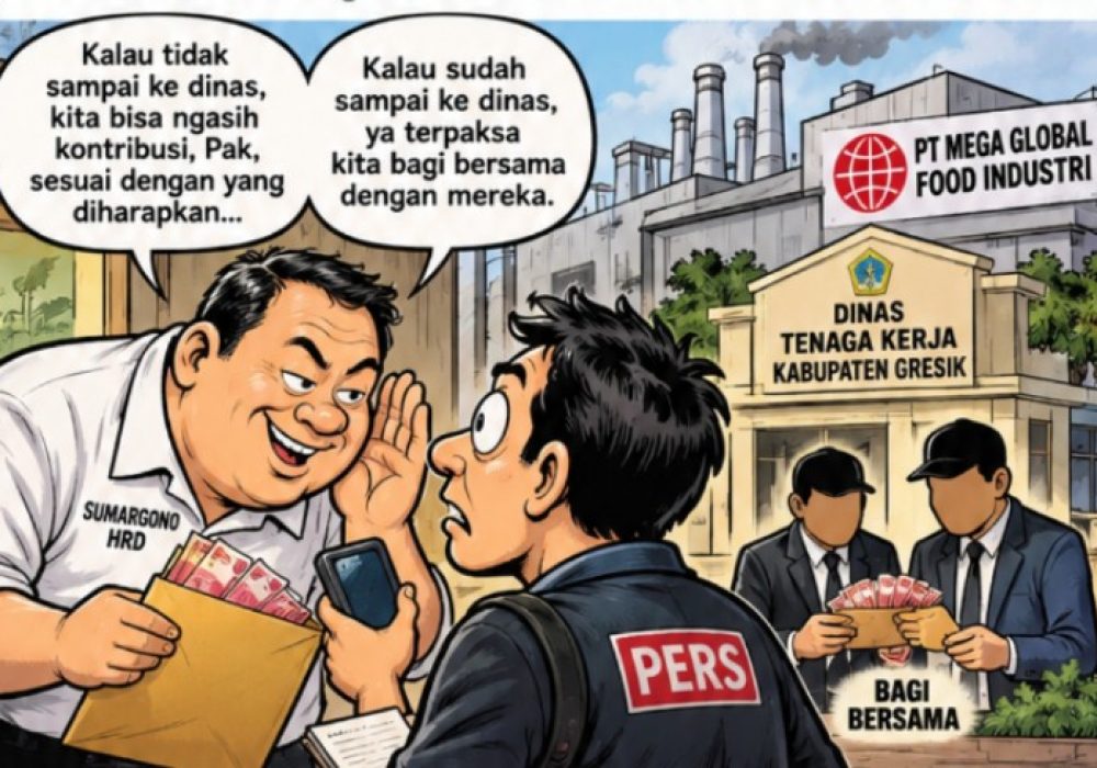 PERNYATAAN HRD PT MEGA GLOBAL FOOD INDUSTRI SOROTAN, ADA ISYARAT PEMBAGIAN KONTRIBUSI DENGAN DINAS?